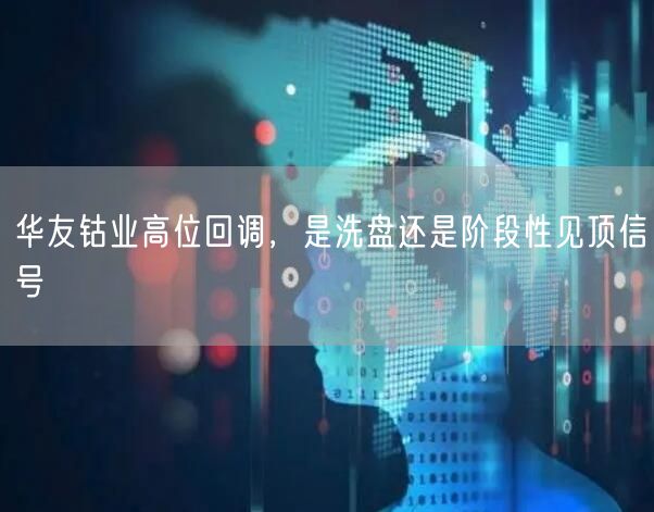 华友钴业高位回调，是洗盘还是阶段性见顶信号
