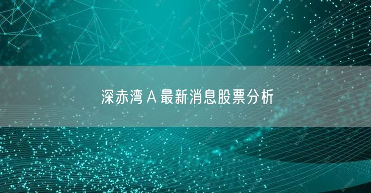深赤湾Ａ最新消息股票分析