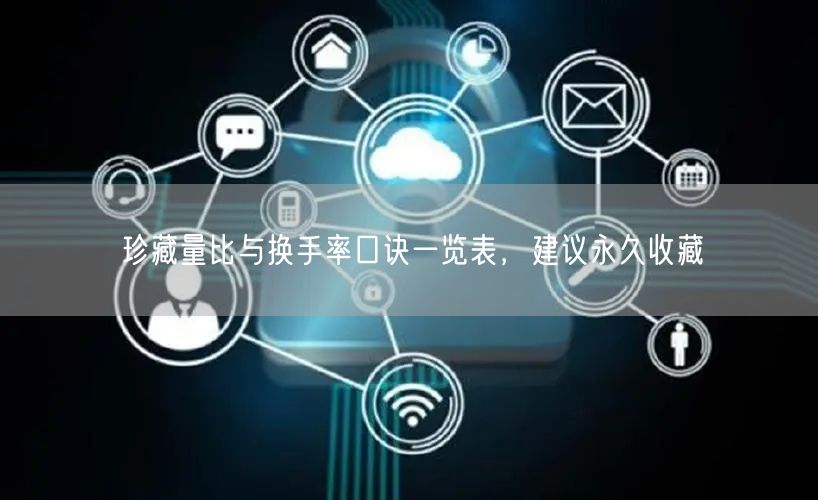 珍藏量比与换手率口诀一览表，建议永久收藏
